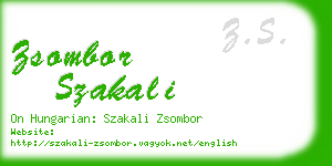 zsombor szakali business card